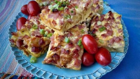 Overnight Breakfast Bake with Ham, Cheese, and Croissants